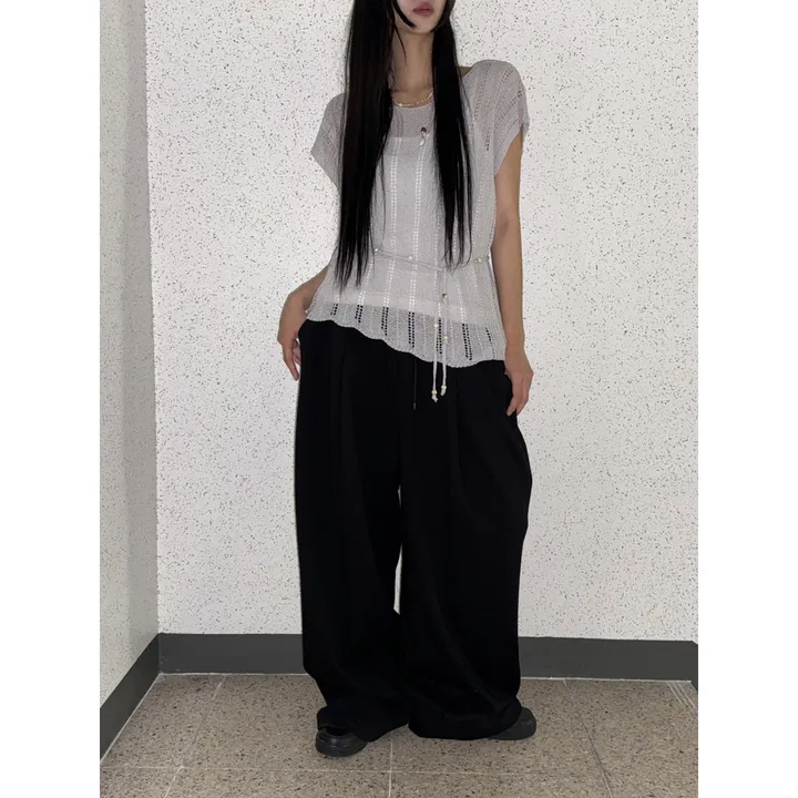 ❤️‍🔥기모선택│업그레이드 ver.│누적판매1,000 돌파 기념│4size!❤️‍🔥[UNISEX/기획특가]사이드 폴드 핀턱 스트링 루즈 와이드 벌룬 트레이닝 팬츠(2color) 상세 이미지 29
