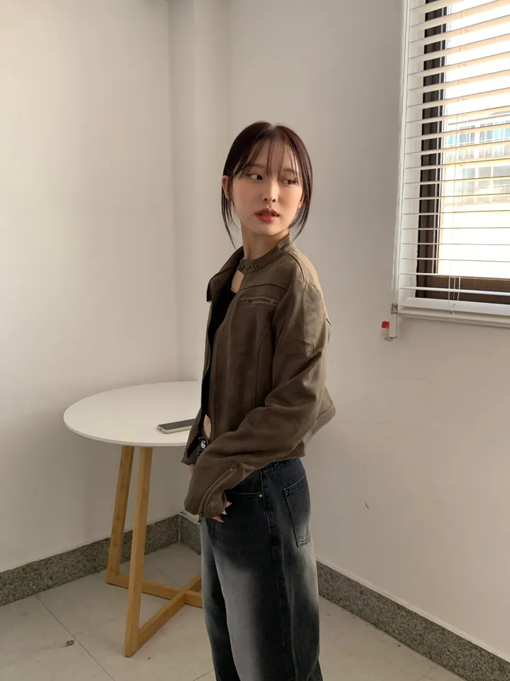 [빈티지힙🧸] 노카라 라이더 레더 가죽 자켓 상세 이미지 14