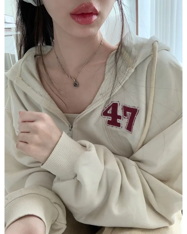 [47레터링] 루즈핏! 투웨이 후드집업 -3col 상세 이미지 10
