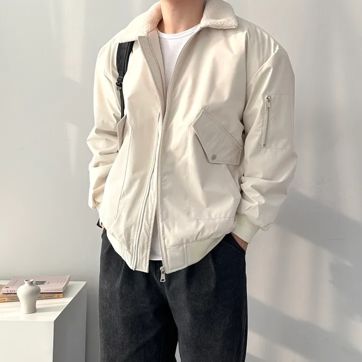 [당일발송!!/주문폭주] 핏보장 숏패딩 오버핏 무스탕 아우터 잠바 패딩 점퍼 퀼팅안감양털항공점퍼 상세 이미지 19