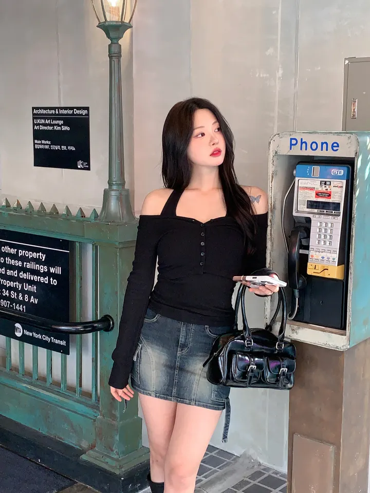 [MADE][2pcs,승모근소멸🤍] 키싱 홀터넥 나시 가디건set (4color) 상세 이미지 91
