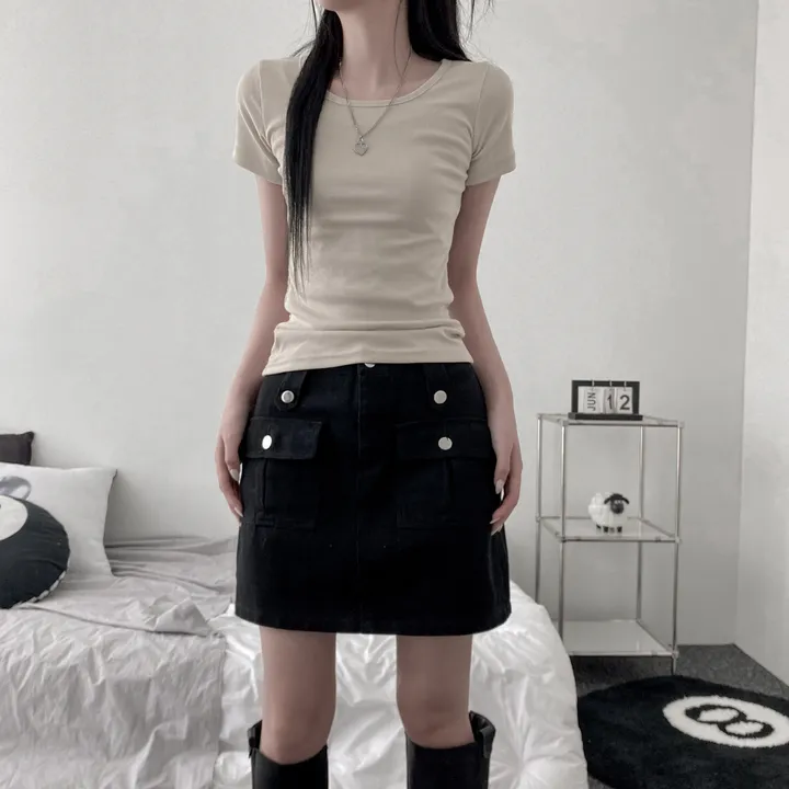 daily slim-fit short sleeve t [ 기본핏 라운드 슬림핏 스탠다드 숏 반팔 티셔츠 ] 상세 이미지 22