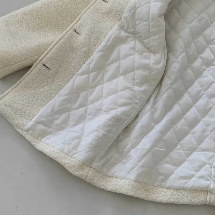 [주문폭주🔥][겨울신상⛄] 메리 부클 카라 하프 코트(2color) / 하객룩 하프코트 코트 숏코트 아우터 상세 이미지 7