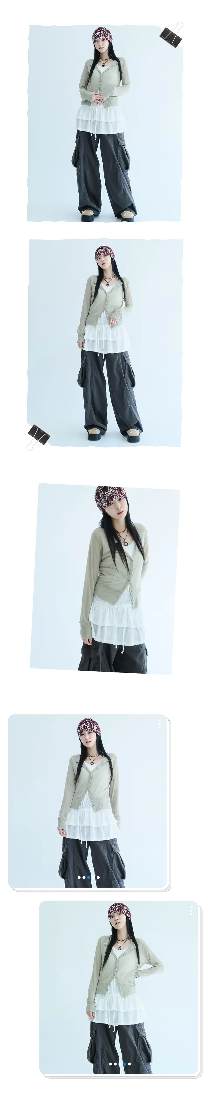다니엘 스냅 써머 가디건 4color 상세 이미지 5
