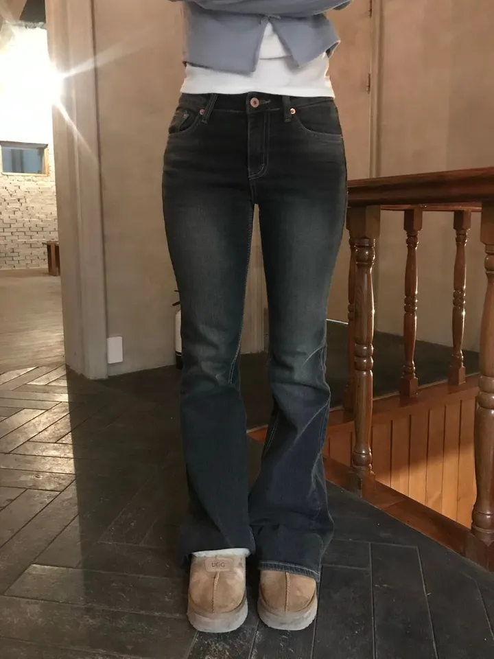 카리나 빈티지  포켓 포인티 청바지 Karina Vintage Glam Pocket Flare Denim 상세 이미지 19