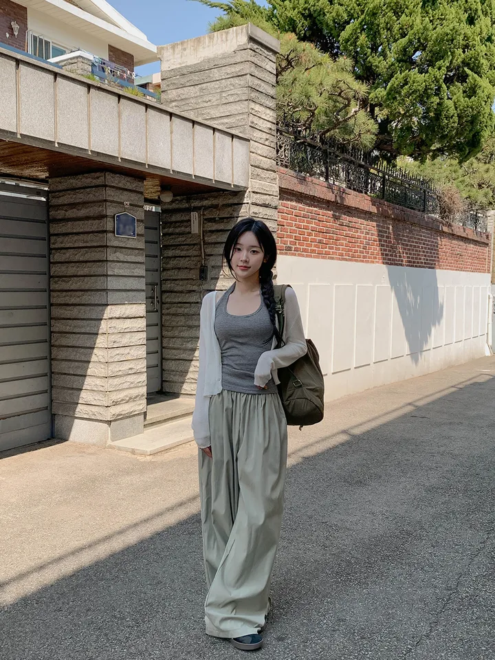 [여름까지🩵/핏강추] 르비 시스루 여리핏 세미 크롭 브이넥 긴팔 가디건 5colors 상세 이미지 25