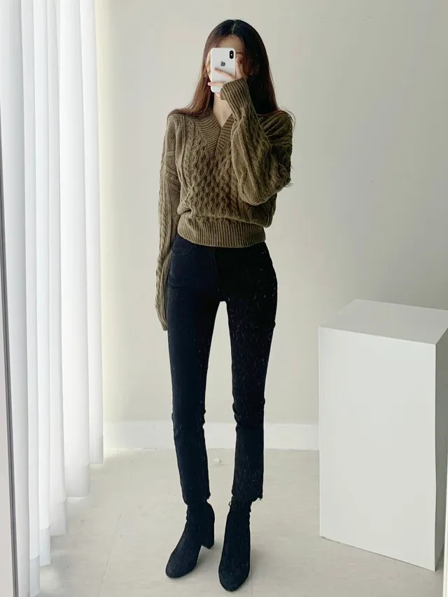 [빠른배송/1만장돌파] 스판굿 반하이 8부 일자 팬츠 면바지 화이트 블랙 베이지 상세 이미지 31