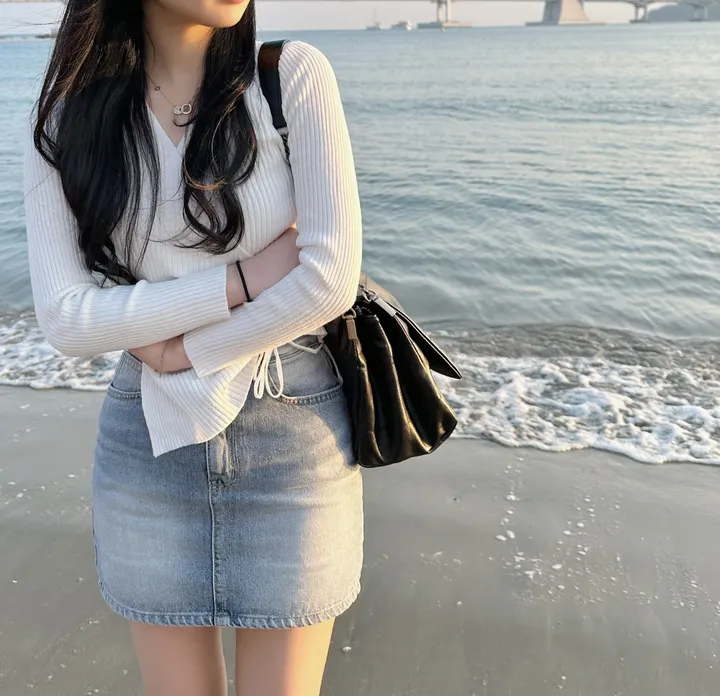 [봄코디🤍여리핏]🌸골지 포인트nt -3color 상세 이미지 8
