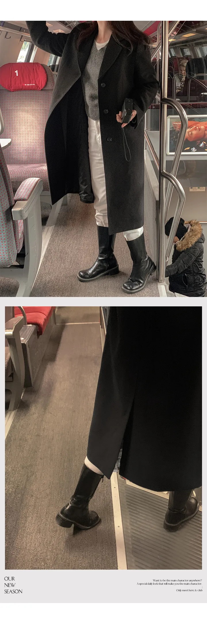 [자체제작/2천장돌파!/S-XL]프레이 스텐카라 탄탄 싱글 롱 코트 상세 이미지 110