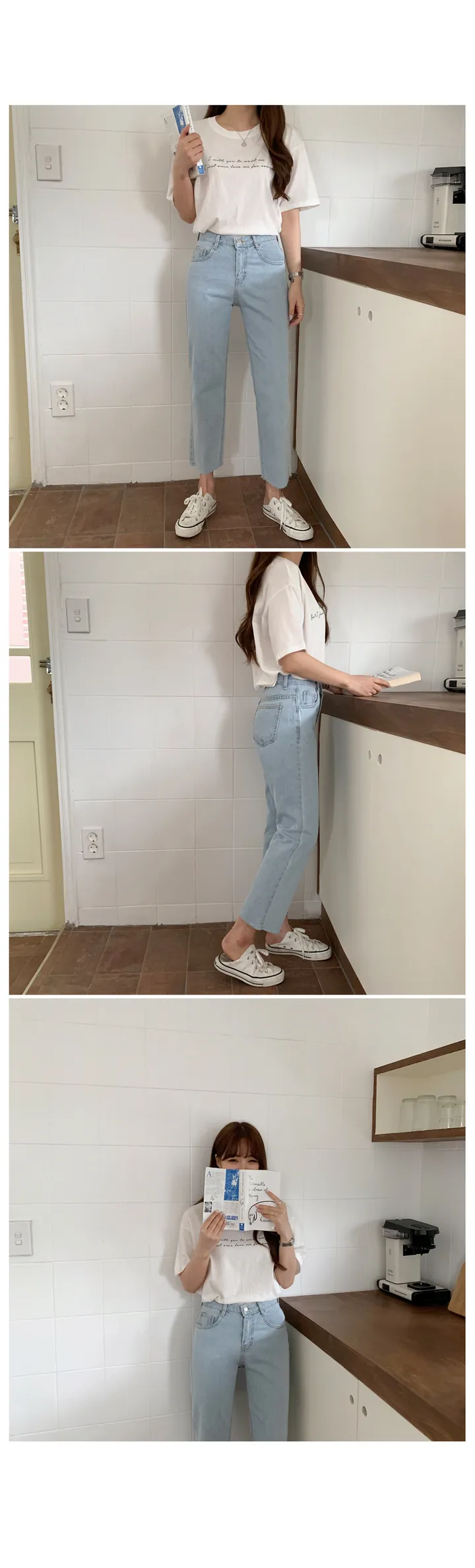 '당일발송'[landmade]인생핏키작녀썸머데님일자팬츠 (2color)'S-XL사이즈' 상세 이미지 15