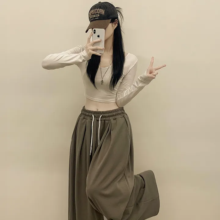 [남녀공용/왕벌룬] 하체커버! 빅사이즈 핀턱 밴딩 와이드 트레이닝 롱팬츠 상세 이미지 17