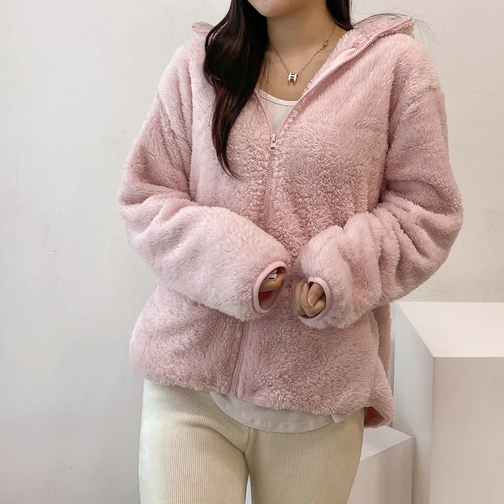 (💥강추템!! 보들보들촉감~💥) 따뜻 플리스 후리스 커플 포근 털 겨울 집업 (L~XL) 상세 이미지 11