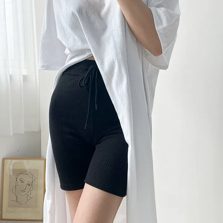 쫀쫀 스판 스트링 4부 골지 레깅스 3color 상세 이미지 39