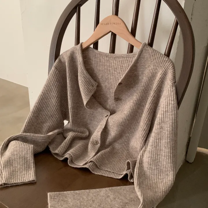 [만족도100%/캐시울🤍] 뮤어 데일리 라운드넥 니트 가디건 - 5color 상세 이미지 27