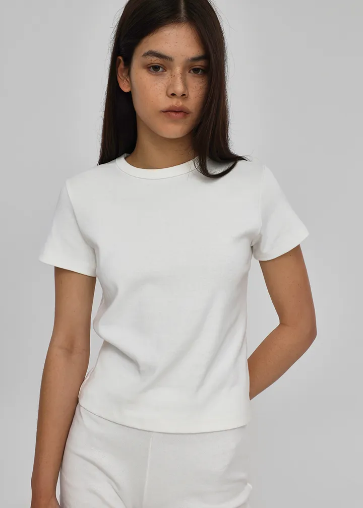 [1만장판매] [B-BASIC] 스탠다드 라운드 반팔티 (2SIZE) [데일리 기본티 무지 기본 상의 반소매 자체제작] 상세 이미지 14