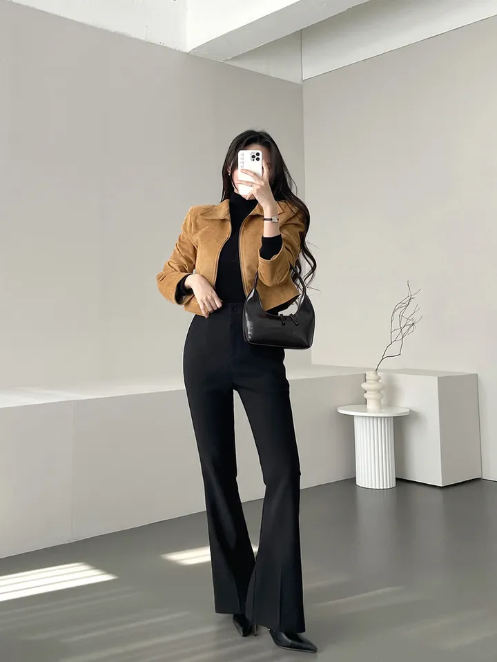 [만능코디템/히든밴딩🖤] 가나다란 엣지 3단 기장 오피스룩 쫀쫀 스판 하이웨스트 부츠컷 슬랙스 5color 상세 이미지 10