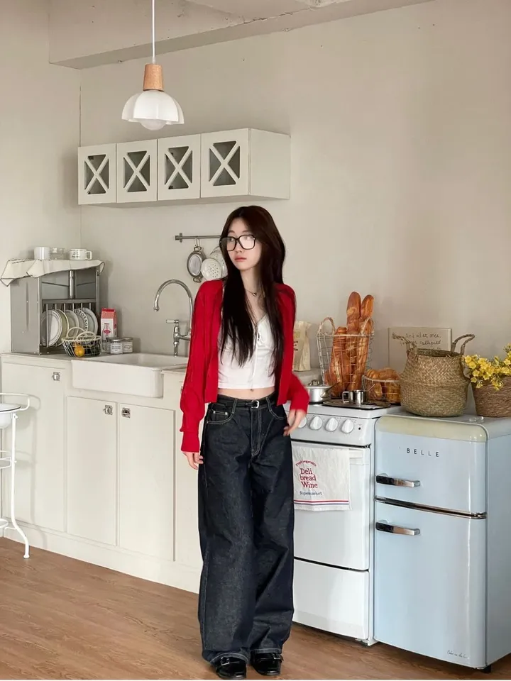 핀터 잘록 꽈배기 브이넥 버튼 긴팔 니트 가디건 4color 상세 이미지 16