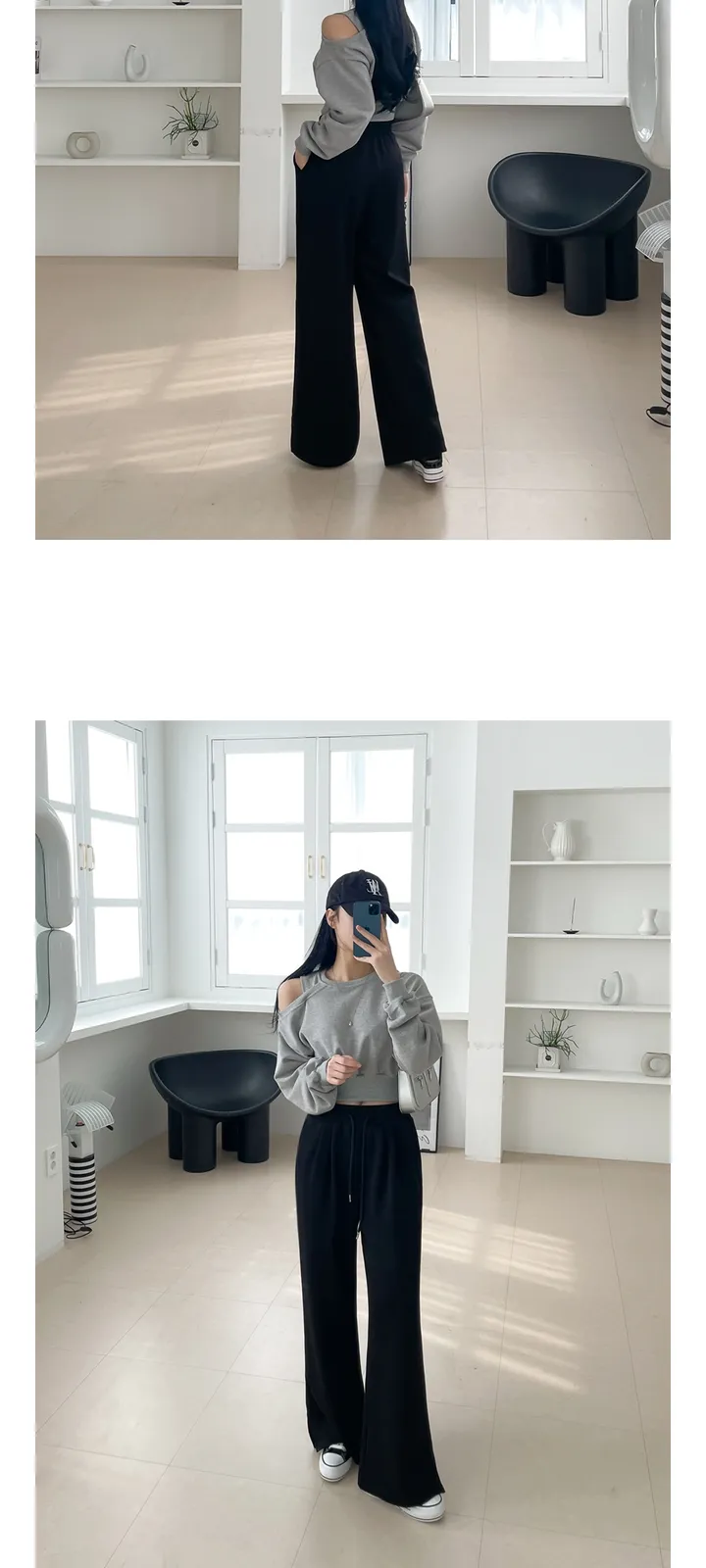 [숏/롱 ❣️원단미침❣️] 쿠디보 와이드 팬츠 상세 이미지 53