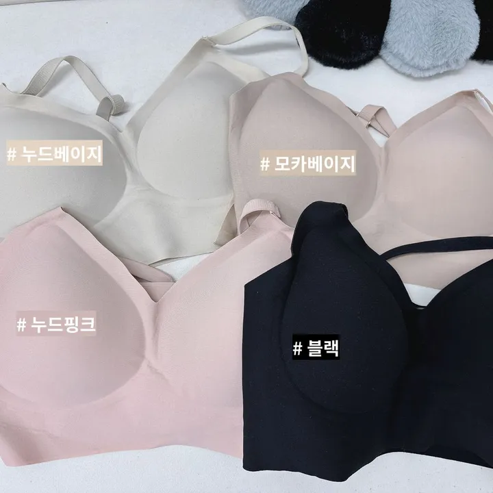 [자체제작]❣️4/6CM리얼내가슴핏!❣️남친도모름🤫노후크 사이즈프리 말캉풍만 볼륨심리스 뽕브라 보정브라 상세 이미지 62