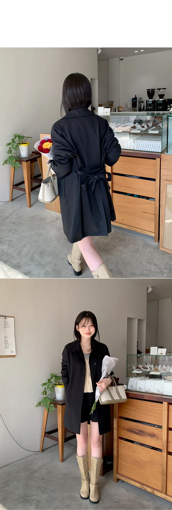 [간절기필수!베이직한♥]밀스래글런하프트렌치CT 상세 이미지 30
