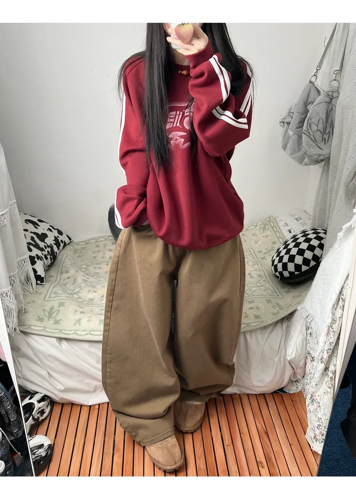 mega twill cotton wide pants 상세 이미지 13