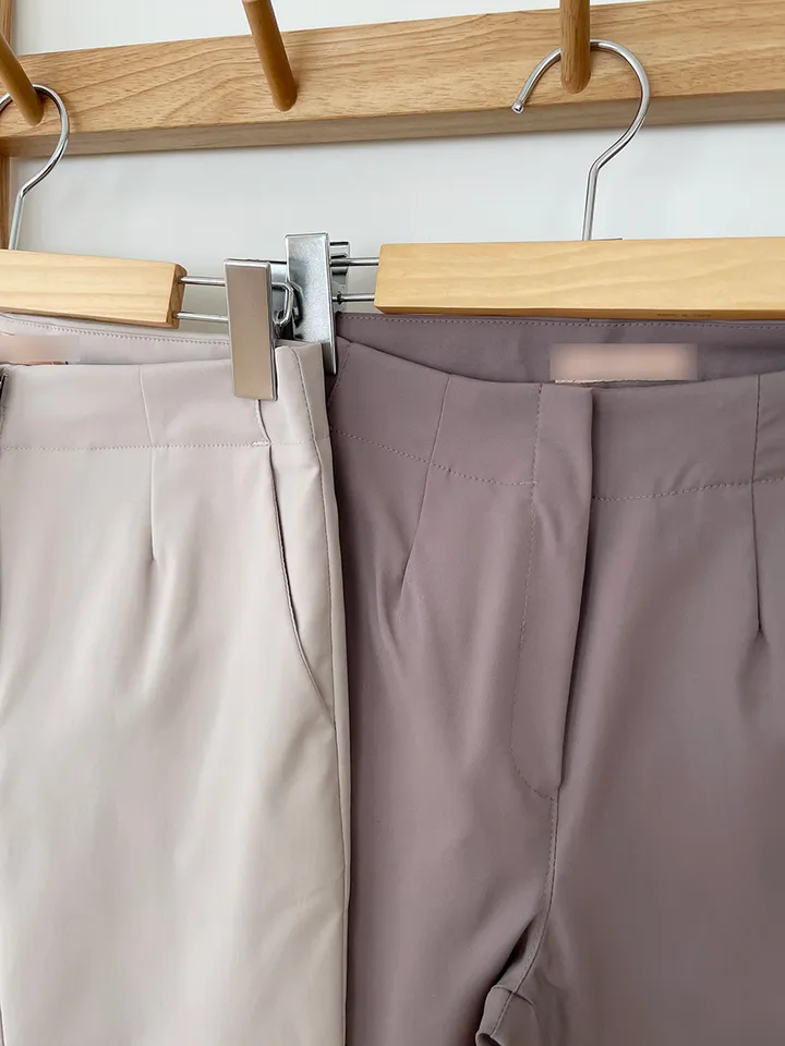 [55~77/일반,기모] 인생핏 슬림 일자 스키니핏 하이웨스트 스판 간절기 겨울 슬랙스 상세 이미지 75