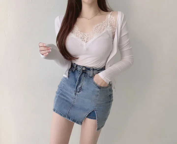 렉 레이스 골지 가디건 + 나시 상세 이미지 14
