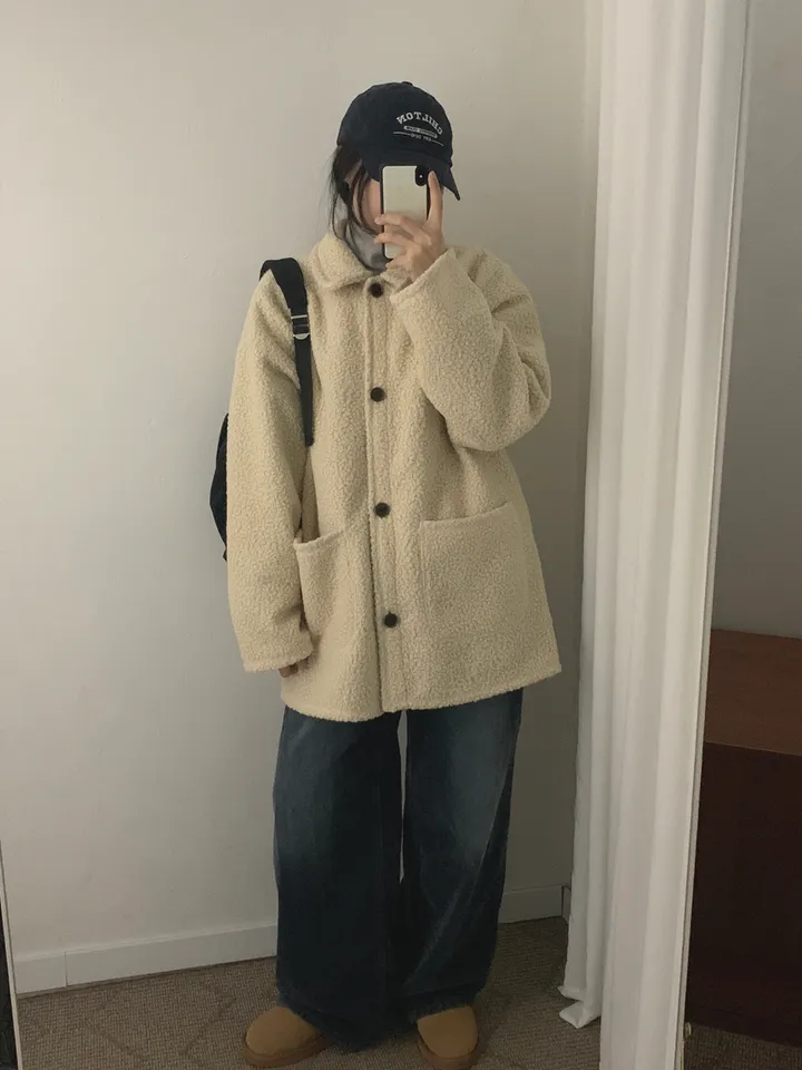 부클하프코트 (3color) 상세 이미지 13