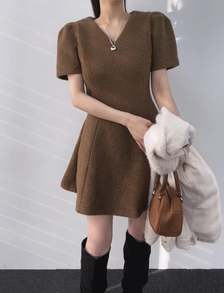 *부들소재* 모헤어 자켓 퍼자켓 겨울 코트 연말룩 하객룩 모헤어자켓 모헤어코트 퍼자켓 하프자켓 하프코트 울코트 루즈핏 오버핏 크리스마스 상세 이미지 16