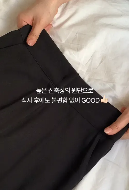 [1만장돌파][BEST OF BEST🖤/개미허리🐜/구김X 답답함X][자체제작] 썸머 쥔장추천 린넨라이크 극강하이 와이드 팬츠 [2Types기본/롱(+5cm)] 상세 이미지 24