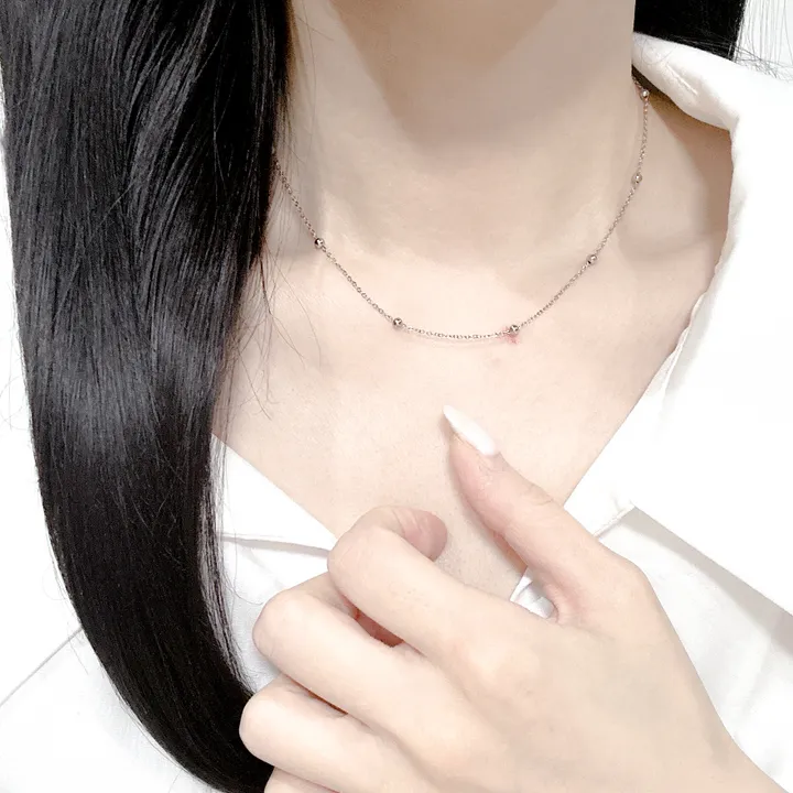 4주년 감사❤️6200원 [2개이상구매시할인]써지컬 데일리 초커 레이어드 목걸이 클립 십자가 하트 진주 볼드 군번줄 볼체인 블랙체인 상세 이미지 15