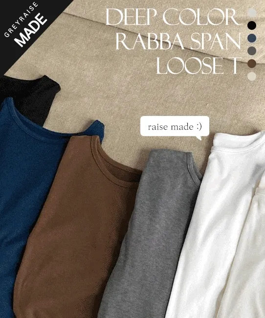 [~3XL/🧀쫀쫀함!] 딥컬러랍바스판루즈티 (6color) #빅사이즈#MADE#여리여리#레이어드#이너#기본템#꾸안꾸#봄#가을#티셔츠#T 상세 이미지 8