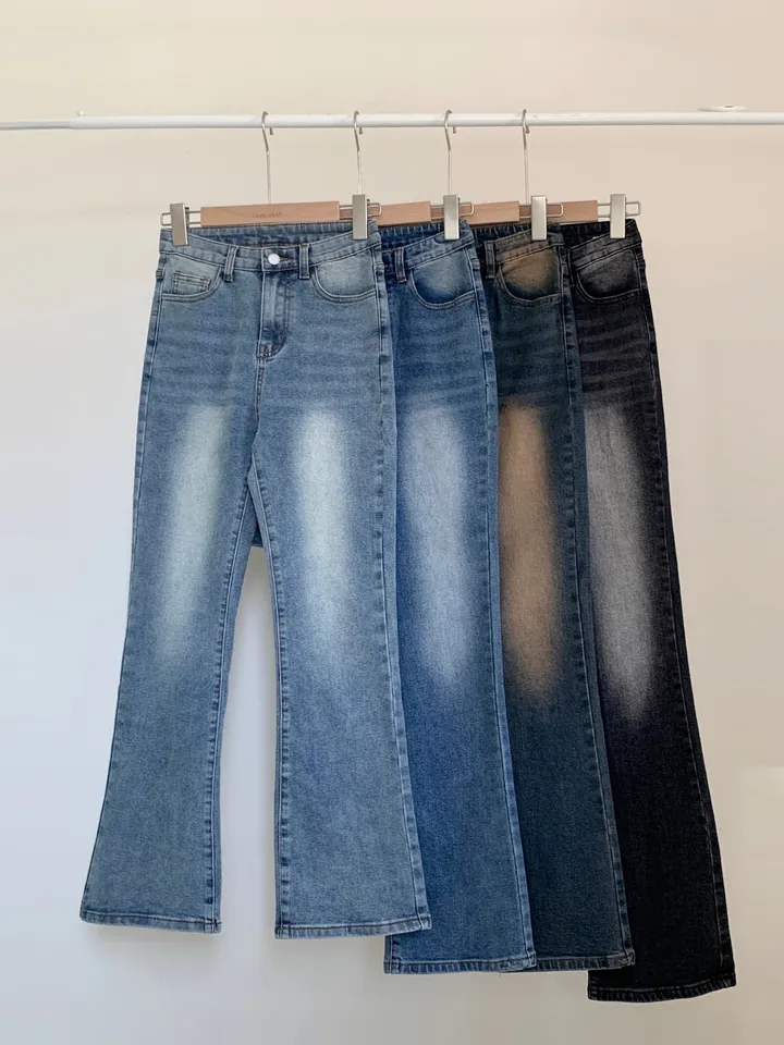 [숏,기본,롱/핏보장🖤/~2XL] 메이빌 쫀득 워싱 슬림핏 하이웨스트 세미 부츠컷 빈티지 데님 팬츠 청바지 키작녀 키큰녀 빅사이즈 4color 상세 이미지 19