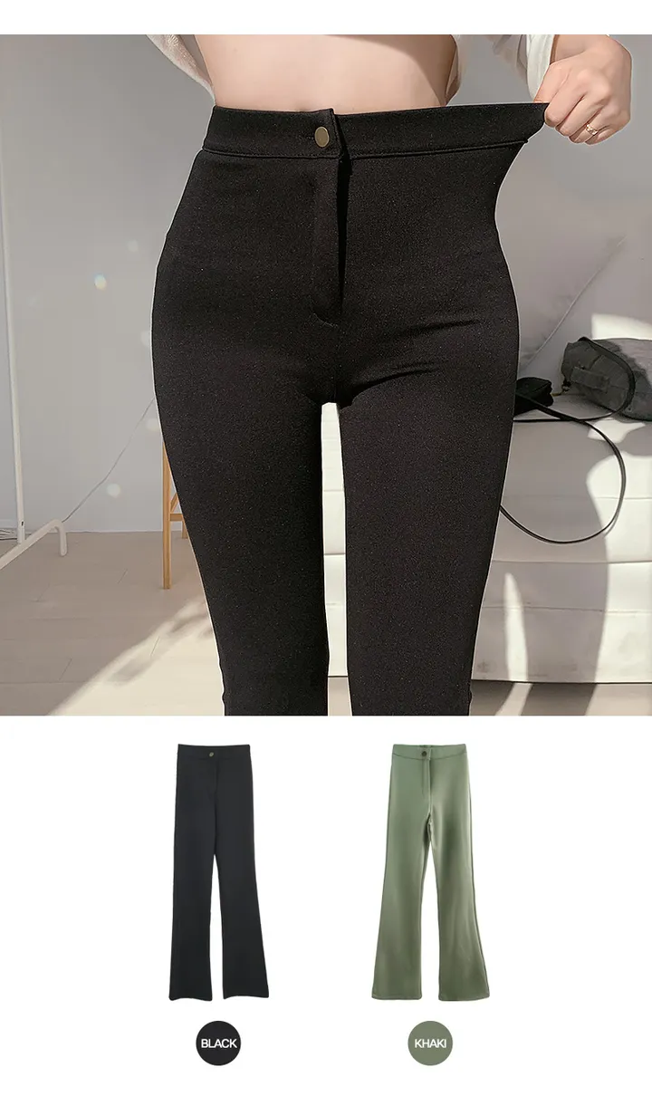 세상 편하면서 날씬해 부츠컷 롱 팬츠 -2 color (부츠컷슬랙스/부츠컷바지/부츠컷팬츠/키작녀팬츠/키작녀바지/레깅스/레깅스팬츠/하이웨스트/하이웨스트팬츠) 상세 이미지 2