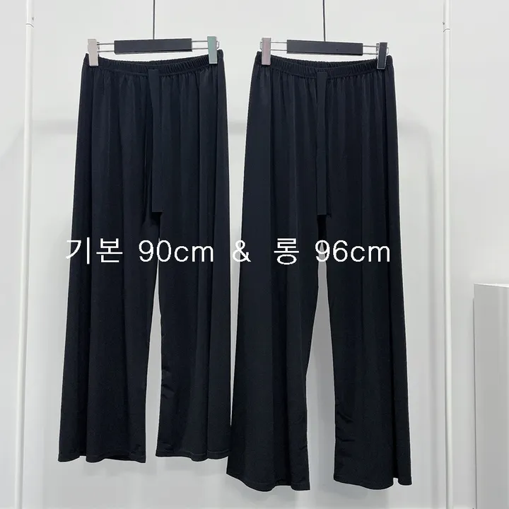 (55~99) 빅사이즈 오버핏 밴딩 와이드 팬츠 상세 이미지 25