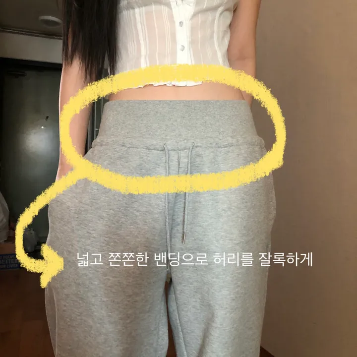 (골넓핏❤️‍🔥/~2XL/2col)코르셋 골반뽕 밴딩 와이드 트레이닝팬츠 상세 이미지 3