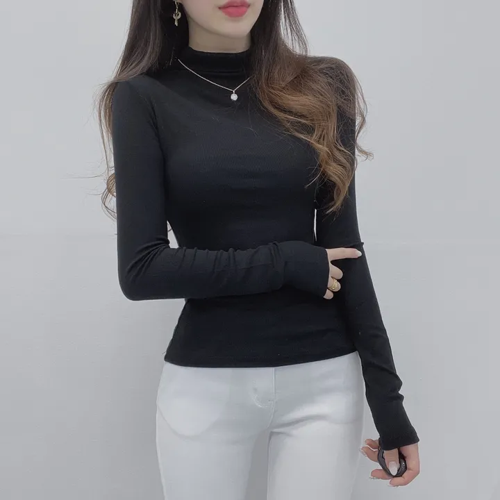 *여신미폭발*[고급글램핏/모델강추!]청담 며느리 반목 폴라 긴팔 티셔츠 상세 이미지 7