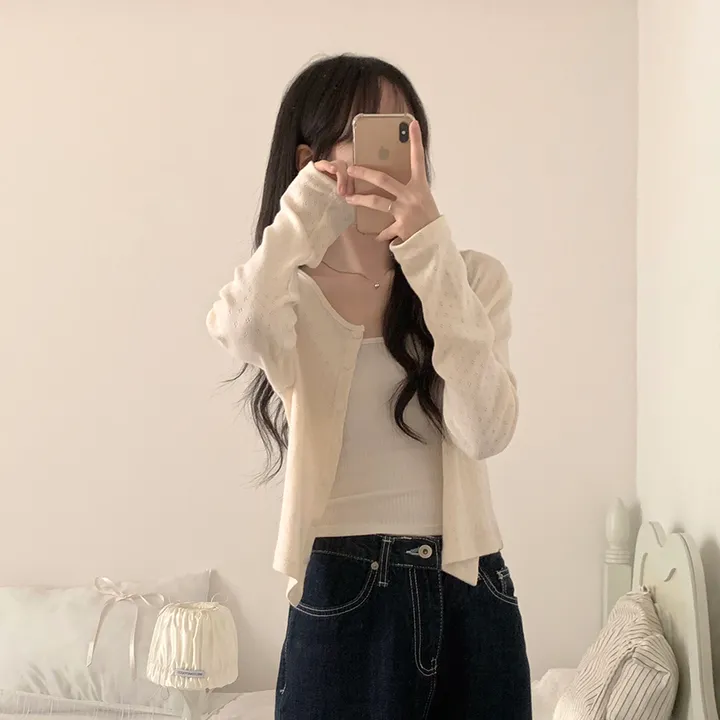 로로 펀칭 가디건 (8color) 상세 이미지 31