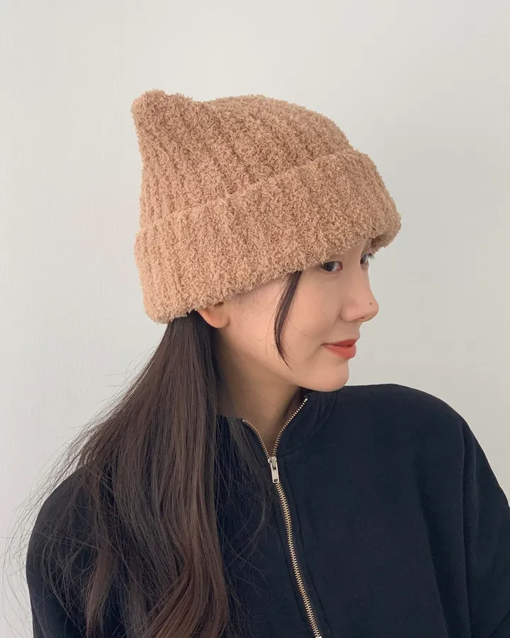 티어 보들보들 도톰 고양이귀 얼굴소멸 캣 비니 모자 4color 상세 이미지 9