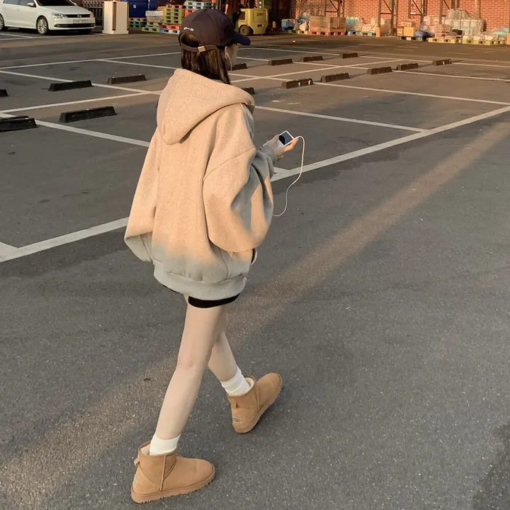 [자체제작/남녀공용/양기모] 리얼왕오버핏! 투웨이 후드집업 빅사이즈 상세 이미지 8