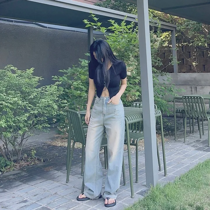 [당일출고] #누적10만장 썸머ver [MADE] 블림진 오버핏 딥 브러쉬 롱 와이드 데님 팬츠 (기장선택) 상세 이미지 223