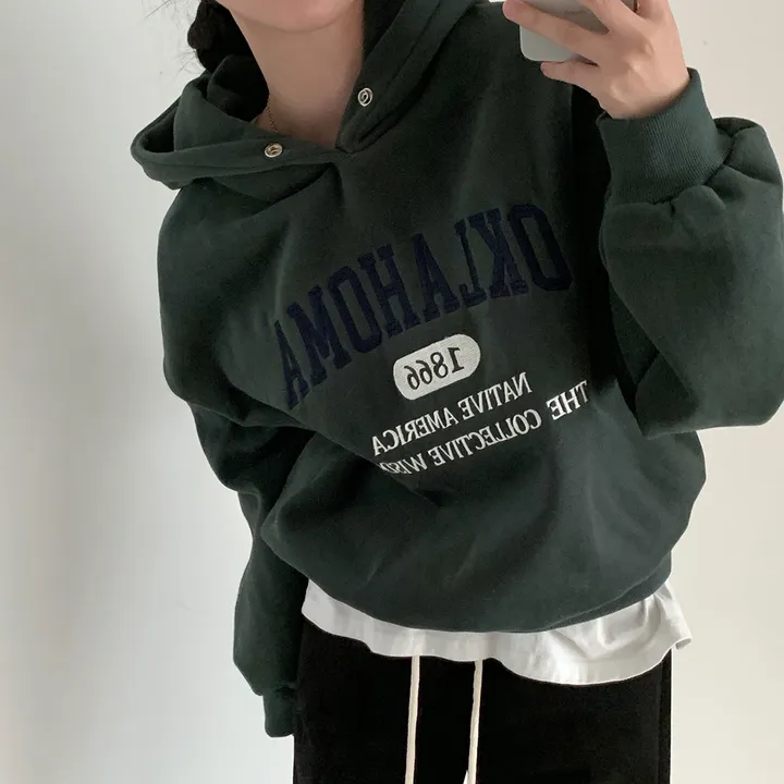 [대박핏보장✨/98%만족/진그레이 당일출고!] 자체제작 #크치Made 꿈에 나온 핏, 오클라호마 1866  양기모 맨투맨 긴팔 후드티 ; 5컬러 상세 이미지 120