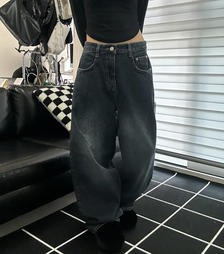 [🎀누적판매 1천장🎀]Allday washing pin-tuck wide denim 올데이 워싱 핀턱 와이드 데님 상세 이미지 12