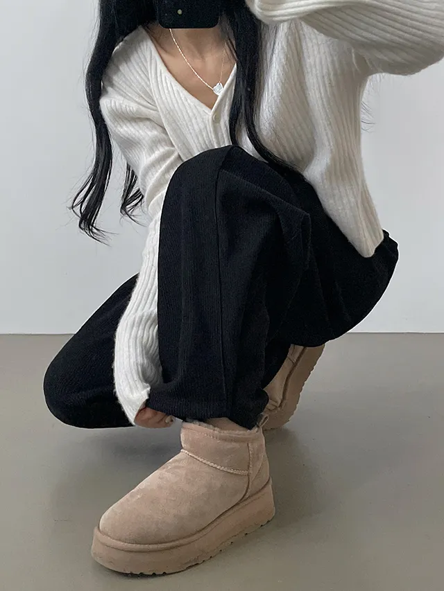 [한파대비/3기장~2XL!] 스냅버튼 융기모 코듀로이 골덴 폴딩 와이드팬츠 4color 상세 이미지 76