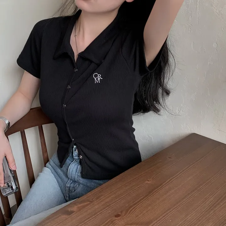 [드디어반팔출시!!/아이보리 당일출고🎉] 자체제작 #크치Made 반팔 ver. 웨하스 슬림핏 카라 골지 반팔 니트 가디건 - cd 상세 이미지 83