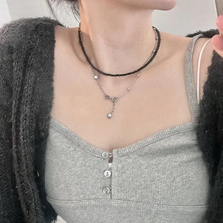 *made* 사계절 만능 레이어드 론델 비즈 목걸이 (2size 13color) 상세 이미지 25