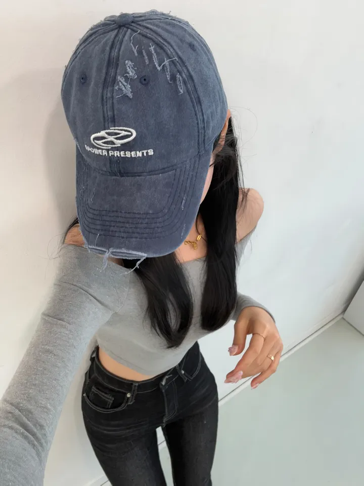 [🧢+팔찌+안경+캡가드증정❤/묶음할인✨] 캐피튜드 빈티지 리퍼 이파워 프리젠츠 볼캡 - 연예인핏 데일리 남녀공용 소두핏 레트로 소두핏 대두커버 연예인 아이돌 사계절 커플 모자 상세 이미지 56