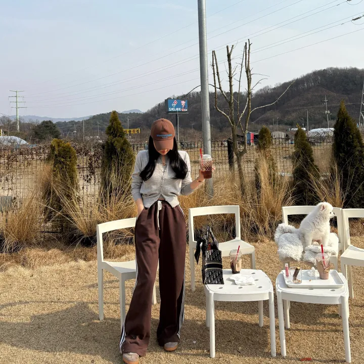 (컬러추가)토브 콩단추 니트 가디건&나시 세트   *라운드,트임,기본,데일리,무지 상세 이미지 6