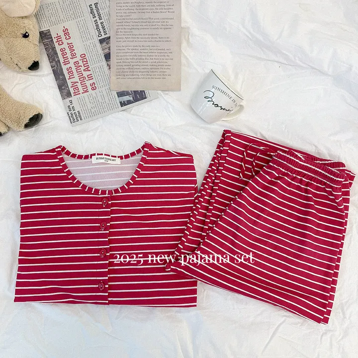 HOUSE RED PAJAMA SET 1 color #930 상세 이미지 3