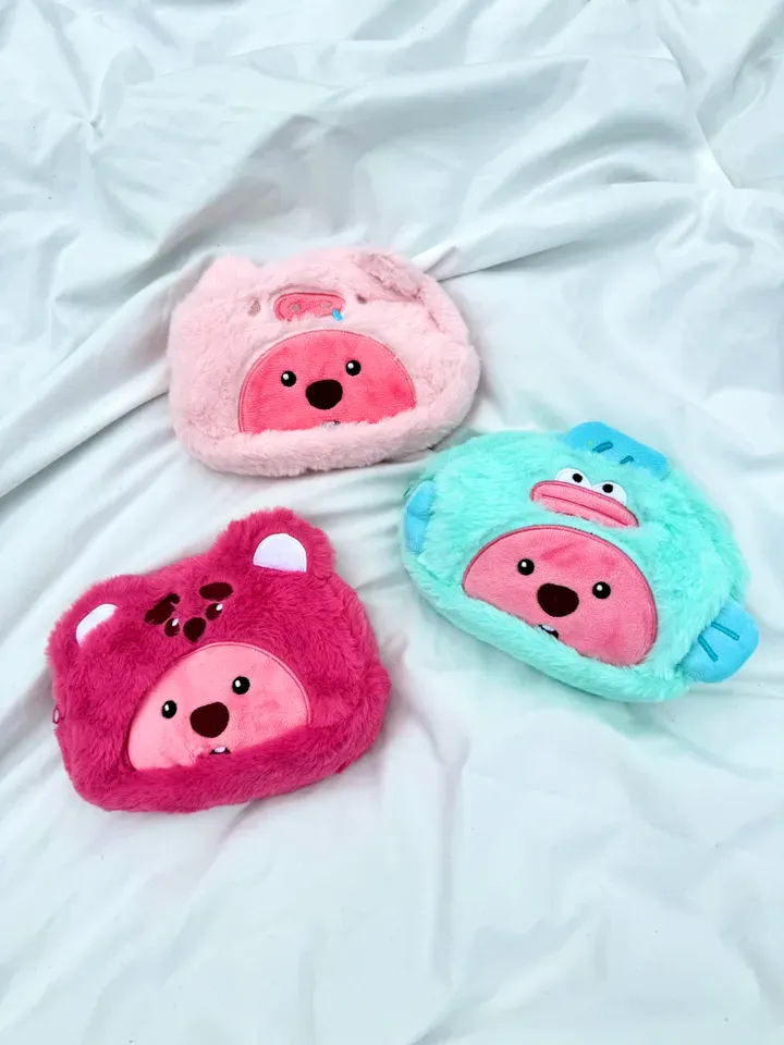 [3종류] 동물모자 쓴 곰돌이 새학기 우정템 커플템 생일선물 캐릭터 필통 파우치 상세 이미지 4